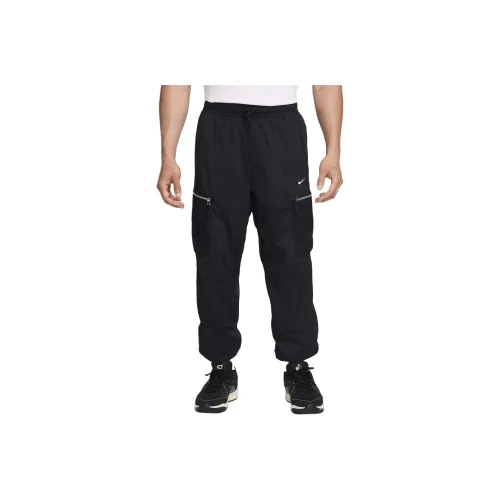 nike Repel Вязаные Ткани Баскетбольные Cargo Брюки Карго Мужские Черные Белые
