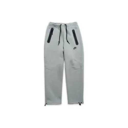 Nike Светло-серые мужские вязаные тренировочные штаны