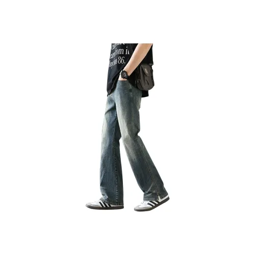 WilliamPOLO Джинсы Унисекс Винтаж Синий