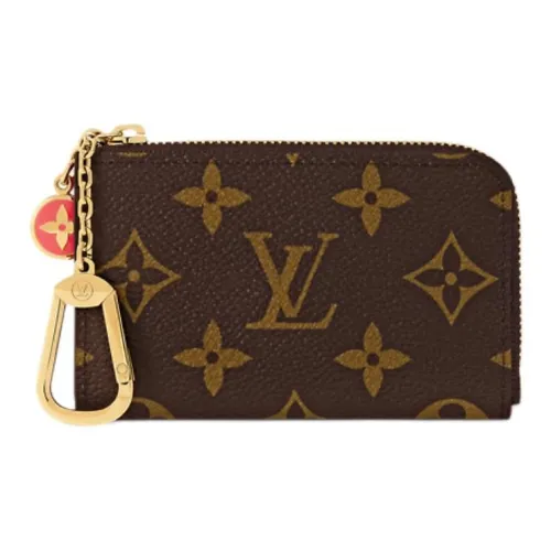 LOUIS VUITTON NOA Покрытый холст Key Pouch Унисекс Коричневый