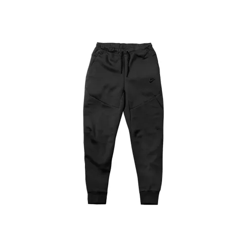 Nike Черные Мужские Вязаные Тренировочные Штаны