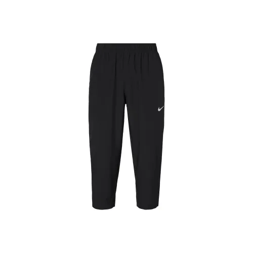 Nike Dri Fit Вязаные Тренировочные Штаны Мужские Черные
