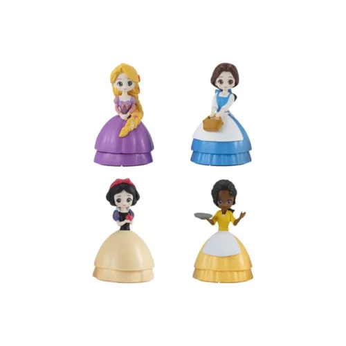 BANDAI Диснеевские принцессы Белоснежка Длинноволосая принцесса Золушка And Тианна Счастливый Draw Целая коробка 4 шт