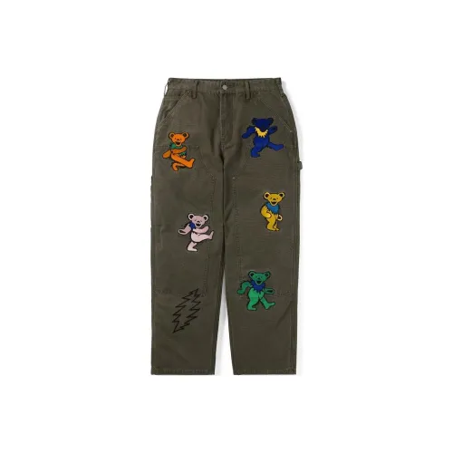 Thisisneverthat x Grateful Dead Зеленые Унисекс Джинсы