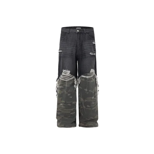 Pirkadat Черные Унисекс Джинсы