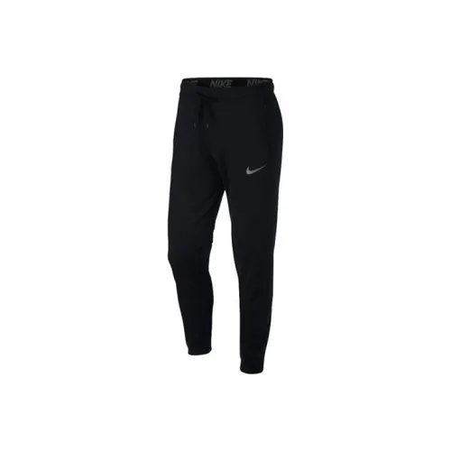 Nike Черные Мужские Вязаные Тренировочные Штаны