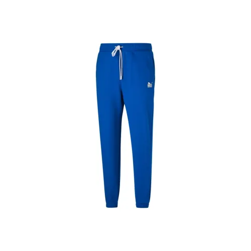 PUMA Blue Men's Knitted Training Pants PUMA Синий Мужские Вязаные Тренировочные Штаны