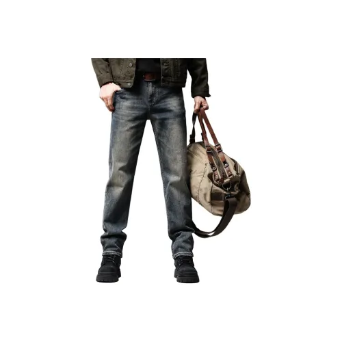 GUISE Джинсы Унисекс Винтаж Синий