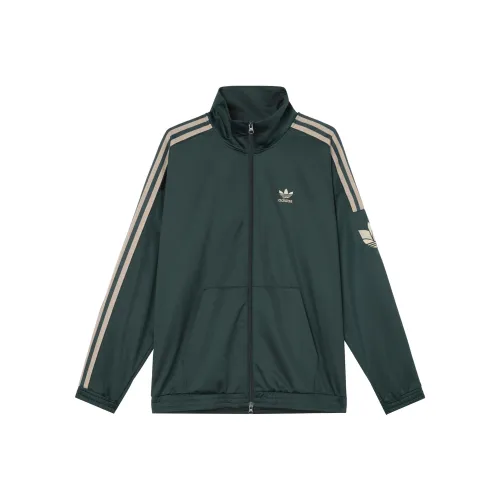 Adidas Originals Ретро Куртка Унисекс Темно-зеленый