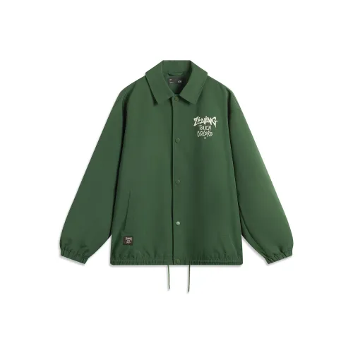LINING Sports Life Collection Куртки и Пальто Унисекс Темно-полевой зеленый