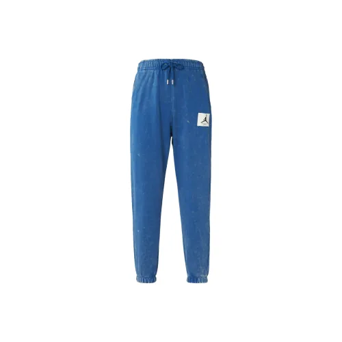 JORDAN Pure Blue Men's Knitted Training Pants Джордан Чистый Синий Мужские Вязаные Тренировочные Штаны