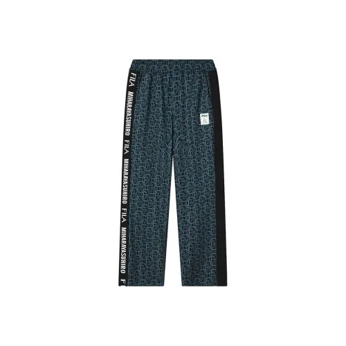 FILA MIHARA YASUHIRO Collaboration Collection Глубокий черный Мужские Повседневные Штаны