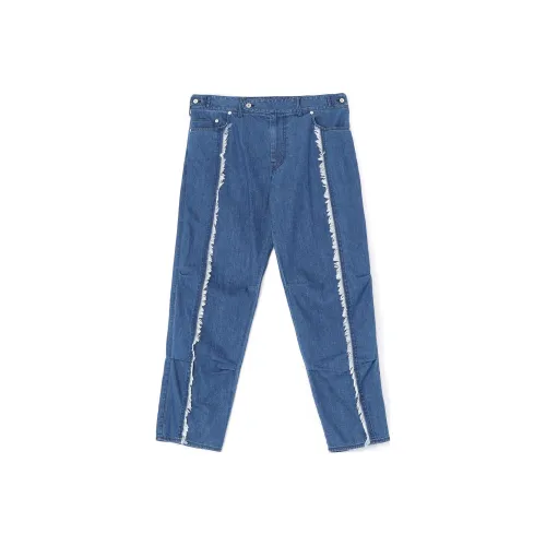 Yohji Yamamoto Светло-синие Унисекс Джинсы