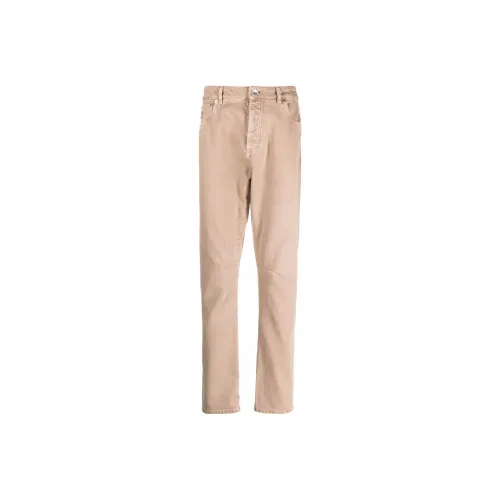 BRUNELLO CUCINELLI Хаки Мужские Джинсы