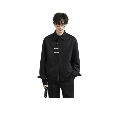 EARL JOEL Темно-черные мужские куртки