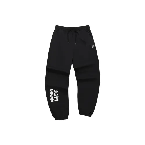 FILA FUSION Baseball серия Вязаные тренировочные брюки Мужские Черные