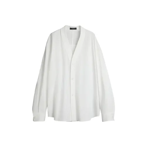 Dupu Contracted Рубашка Унисекс Белый