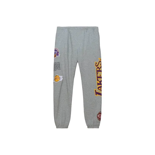Mitchell Ness Серые Мужские Вязаные Тренировочные Штаны