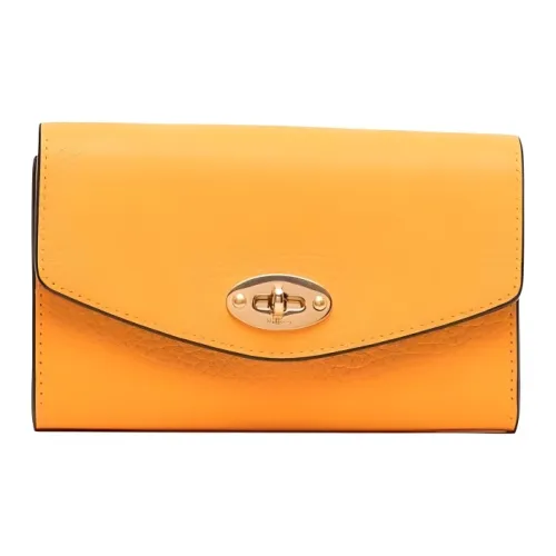 Mulberry Darley Кошелек из коровьей кожи среднего размера женский желтый