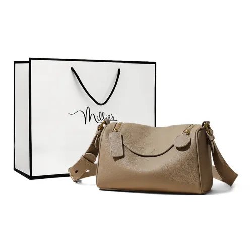 MILLIE'S Сумка через плечо из коровьей кожи сумка на плечо обычная женская цвет дубовый серый