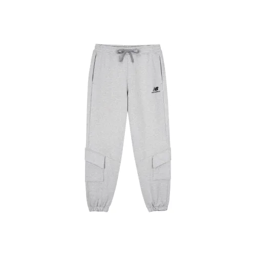 New Balance совместные спортивные длинные штаны вязаные тренировочные брюки мужские серые