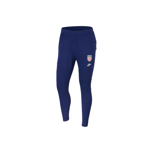 Nike Blue Men's Knitted Training Pants Nike Синий Мужские Вязаные Тренировочные Штаны