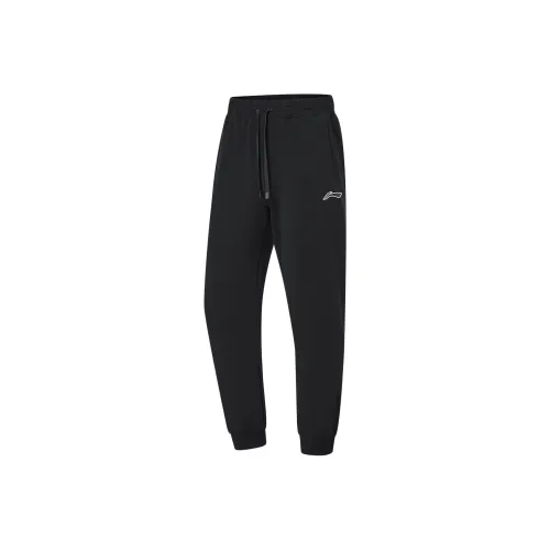 LINING Professional Basketball Series Вязаные тренировочные брюки мужские черные