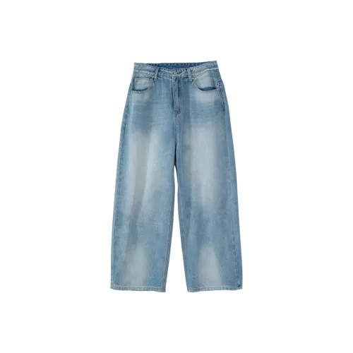 Black Late Джинсы Unisex Light Синий