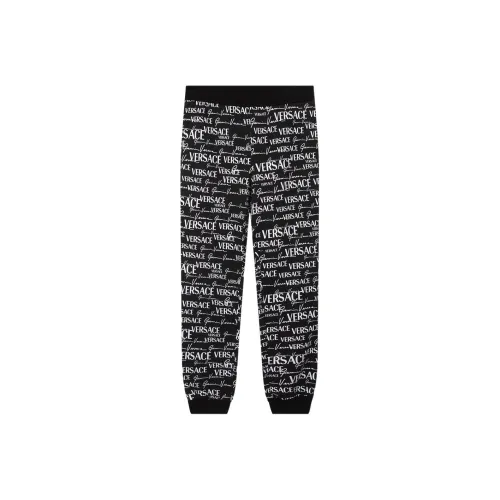 VERSACE Черные Мужские Вязаные Спортивные Штаны