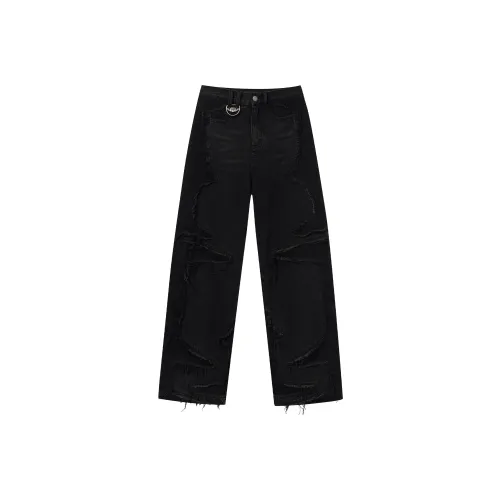 BLIND402 Темно-серые Унисекс Джинсы