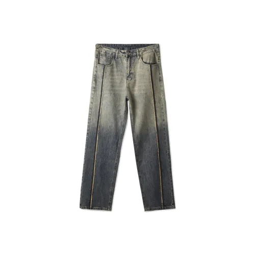 KGK Винтажные синие унисекс джинсы