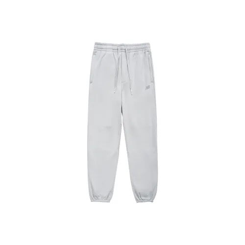 New Balance Вязаные тренировочные штаны мужские светло-серые
