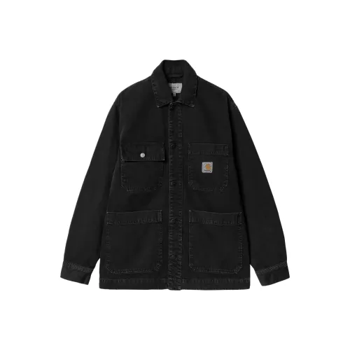 Carhartt WIP SS24 GARMENT DYED Коллекция Garrison Куртка Куртки Пальто Мужской Черный