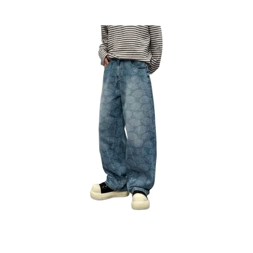 PANDA ADEVIL Джинсы Мужские Ромб Синий