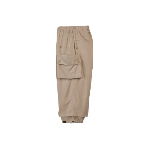 Adidas Нейлон Саржа Штаны с манжетами Карго Брюки Унисекс Земля Коричневый