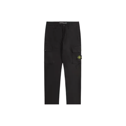 STONE ISLAND Мужские карго-брюки черного цвета