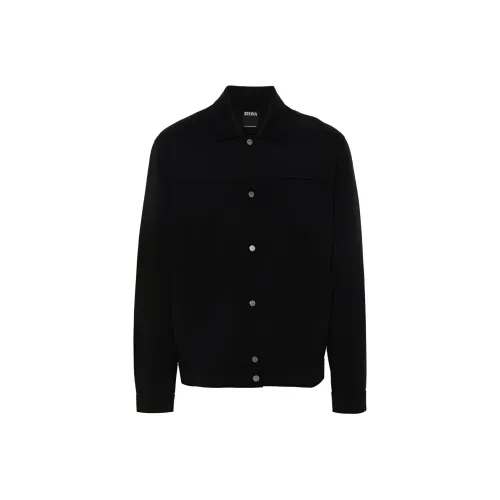 Ermenegildo Zegna Черные Мужские Куртки