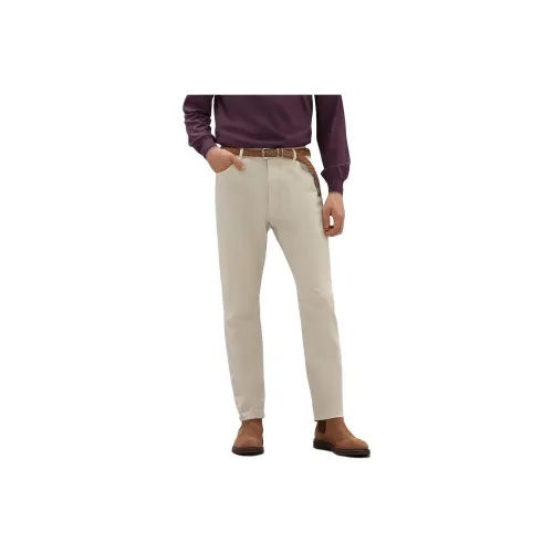 BRUNELLO CUCINELLI Бежевый Желтый Мужские Джинсы