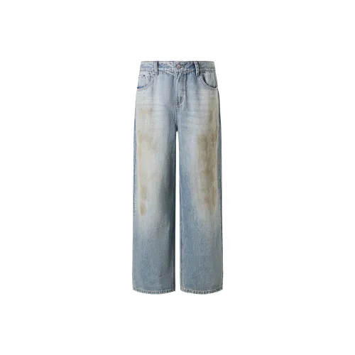 KREATE DENIM серия с процессом стирки Джинсы Унисекс Джинсовый синий