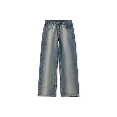 SONGS ALONG Синие Унисекс Джинсы