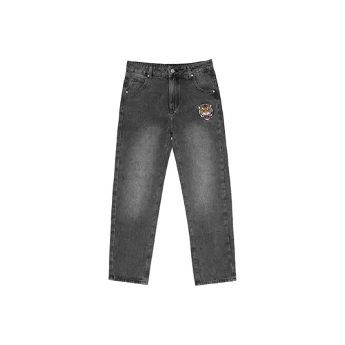 ED HARDY X Средне-серые Унисекс Джинсы