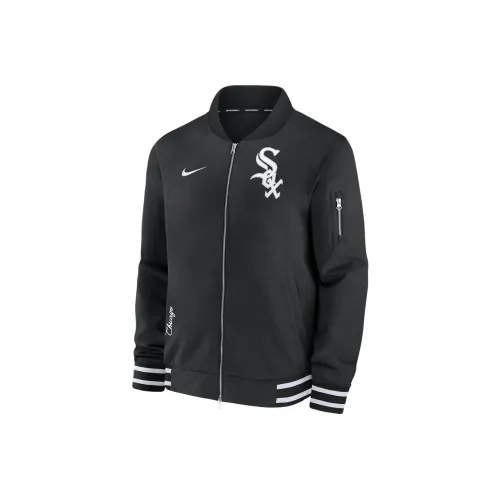 nike Chicago White Sox Аутентичная коллекция Куртки и Пальто Мужской Черный