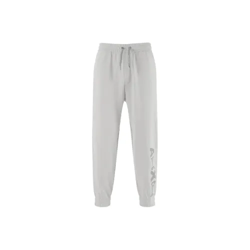 ARMANI EXCHANGE Светло-серые мужские вязаные тренировочные брюки