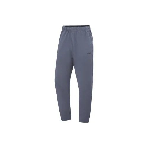 LINING Fitness Series Вязаные Тренировочные Штаны Мужские Эбеново-Черные