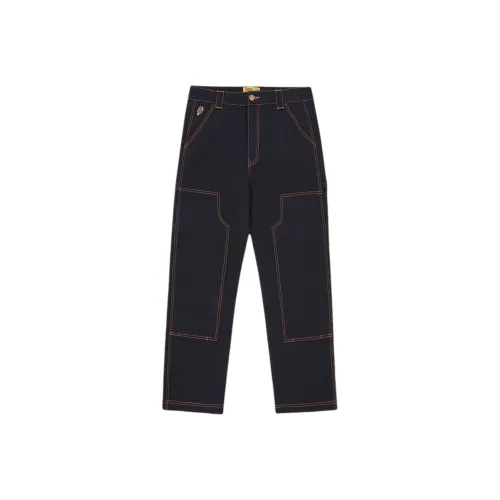 Мороженое Чернильно-синий Унисекс Джинсы