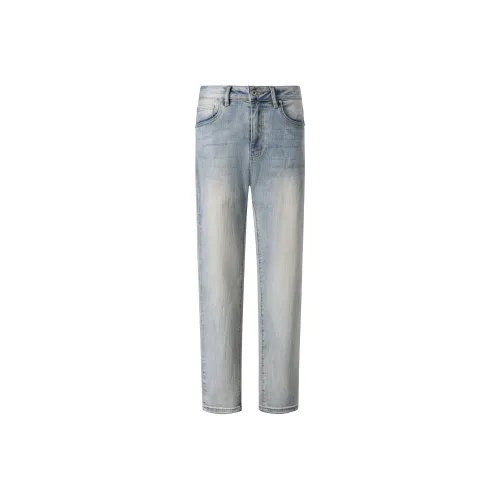 KREATE DENIM серия процесса стирки Джинсы Лето Унисекс Синий Грязь Деним
