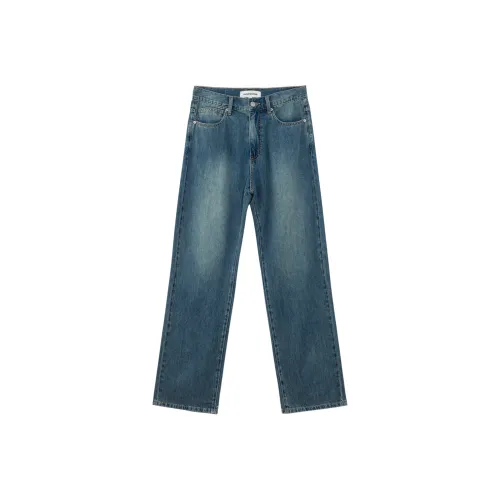 Metersbonwe Джинсы Унисекс Винтаж Синий