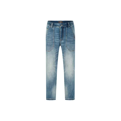 Cavalli Class Blue Men's Jeans Кэвали Класс Синий Мужские Джинсы