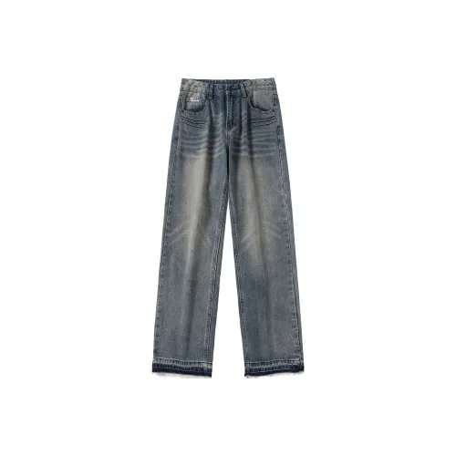 SCRM Винтажные синие унисекс джинсы