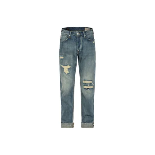 EVISU Джинсовый Синий Мужские Джинсы
